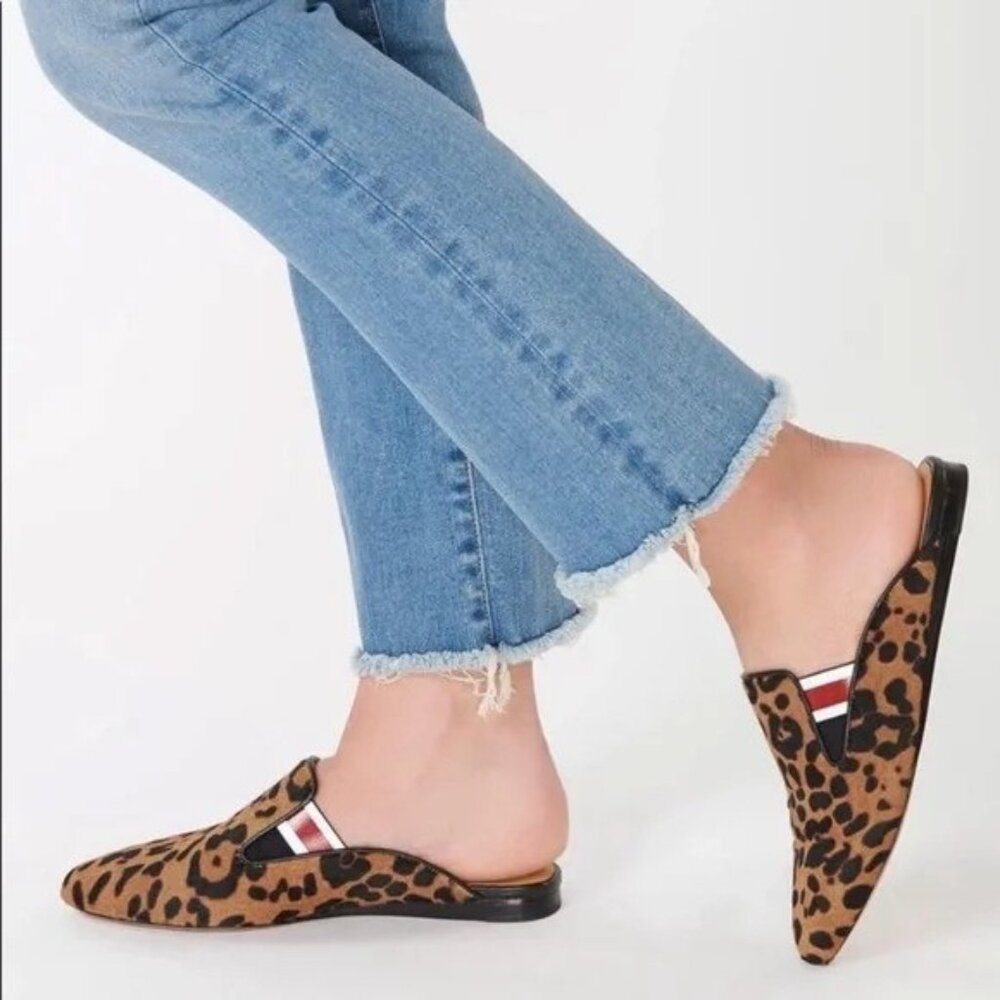 Veronica Beard Calf-Hair Slip-On Flats 37